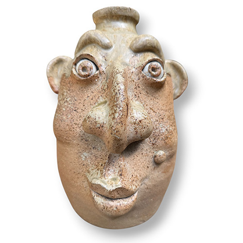 Rob Withrow 9" Long Nose Face Jug DP6217